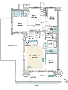 メイツ昭島 間取り B‐Er type