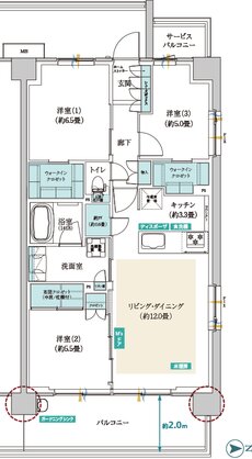 メイツ昭島 間取り A‐E type