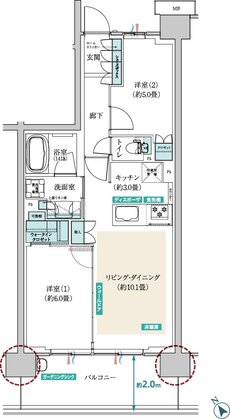 メイツ昭島 間取り B‐J type
