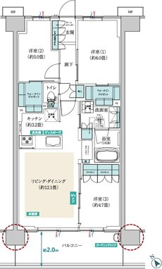 メイツ昭島 間取り B‐B type