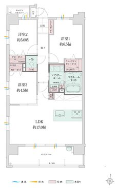 グランフォーレ白木原レジデンス 間取り Aタイプ