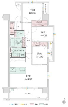 グランフォーレ白木原レジデンス 間取り Dタイプ