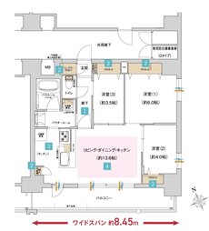 プレサンス ジェネ 四日市諏訪新道 間取り Dタイプ