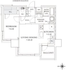 レーベン御器所 M's TOWER 間取り L type