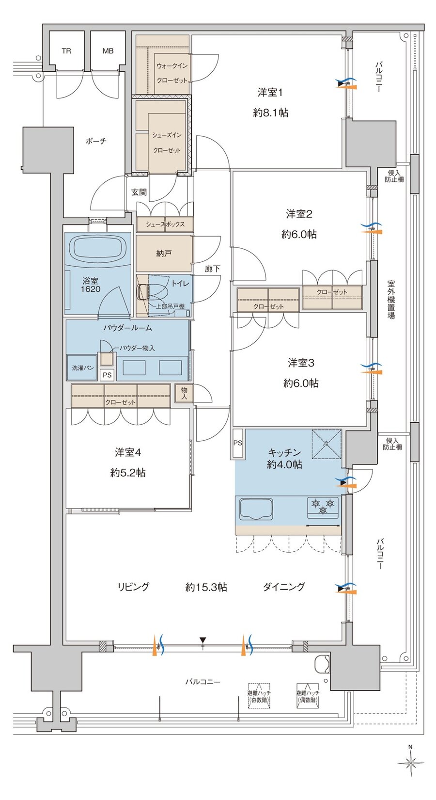 MJR大分D.C 間取り G type