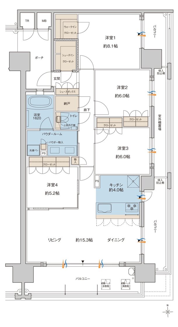 MJR大分D.C 間取り G type