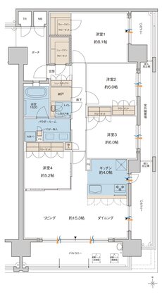 MJR大分D.C 間取り G type