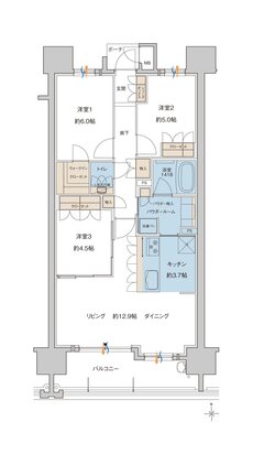 MJR大分D.C 間取り B type