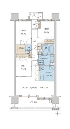 MJR大分D.C 間取り I type