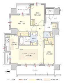 クレアホームズ山鼻プレミア 間取り Aタイプ