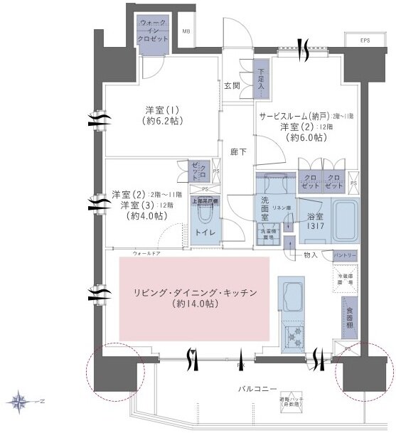 レーベン田端 CROSS EDGE 間取り A type