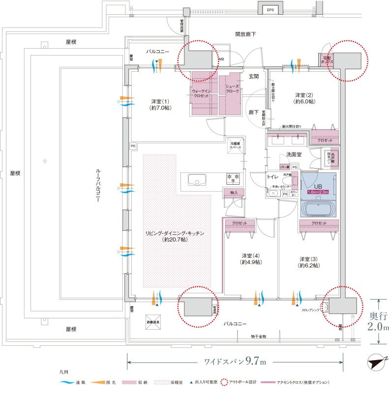 コネクトガーデン広島祇園 間取り Jタイプ