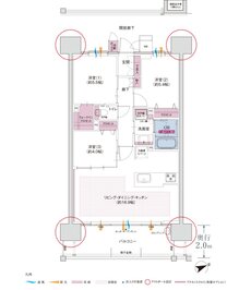 コネクトガーデン広島祇園 間取り Hタイプ