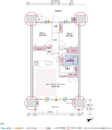 コネクトガーデン広島祇園 間取り Bタイプ MENU PLAN