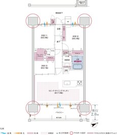 コネクトガーデン広島祇園 間取り Hタイプ MENU PLAN