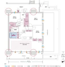 コネクトガーデン広島祇園 間取り Kタイプ MENU PLAN
