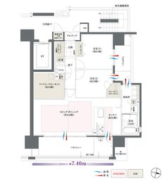 The フローレンス三之丸西御門 間取り Aタイプ MENU PLAN1