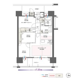 The フローレンス三之丸西御門 間取り Bタイプ