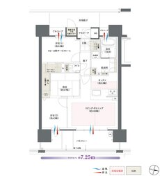 The フローレンス三之丸西御門 間取り Bタイプ MENU PLAN6 有償