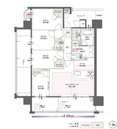 The フローレンス三之丸西御門 間取り Cタイプ