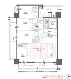 The フローレンス三之丸西御門 間取り Dタイプ