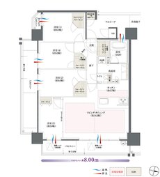 The フローレンス三之丸西御門 間取り Dタイプ MENU PLAN5