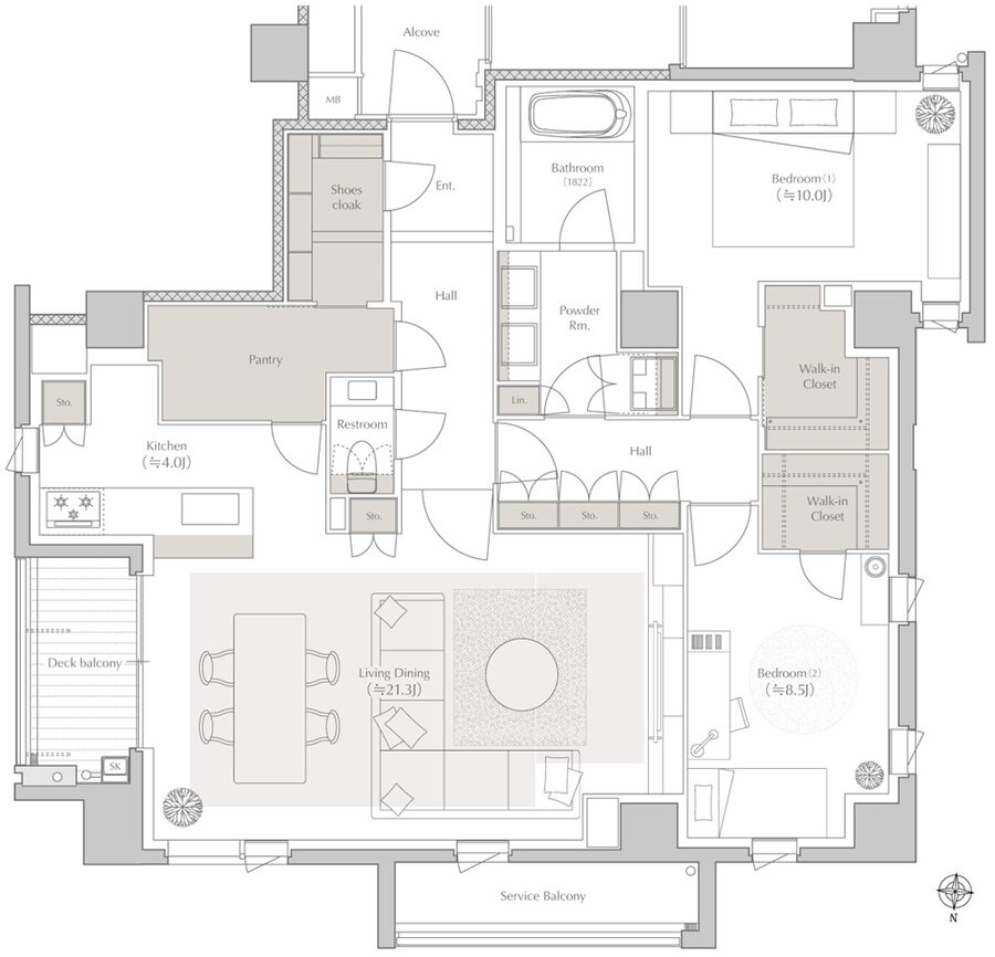 プレミスト白壁 間取り Cタイプ