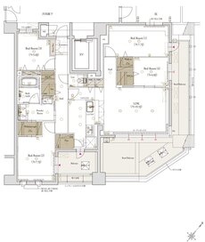 クラブスタイル大橋レーヴ 間取り Gタイプ