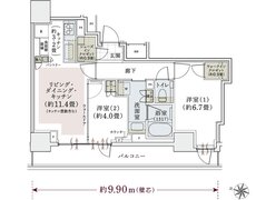 パークホームズ上用賀五丁目 間取り Eタイプ