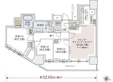パークホームズ上用賀五丁目 間取り Gタイプ
