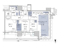 グランドメゾン梅田レジデンスタワー 間取り S-81NW type