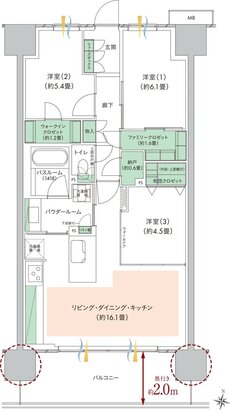 ソライエ東松山 間取り M type