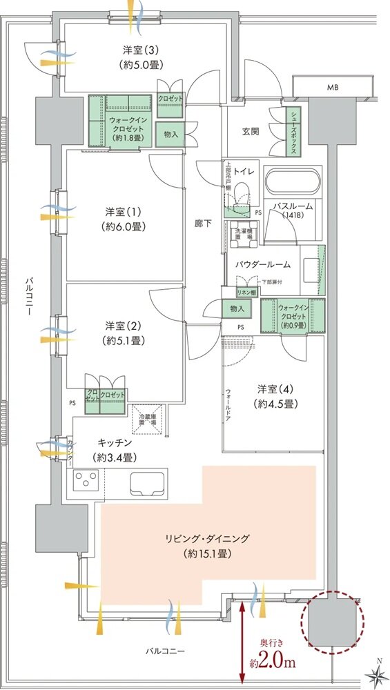 ソライエ東松山 間取り A type