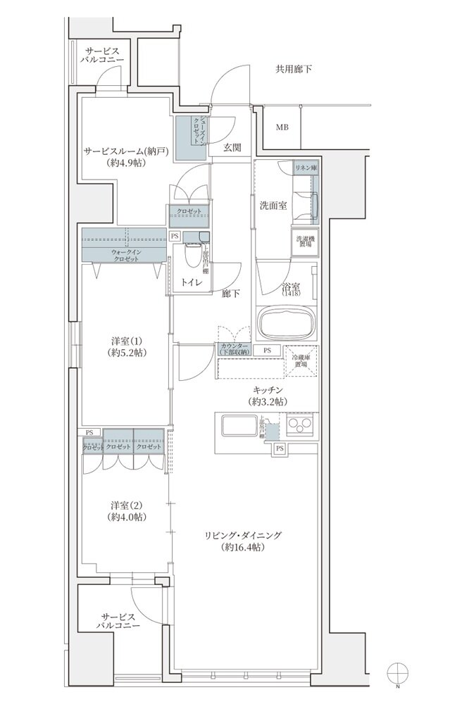 シエリア京都烏丸五条 間取り D TYPE