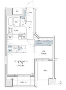 シエリア京都烏丸五条 間取り E TYPE