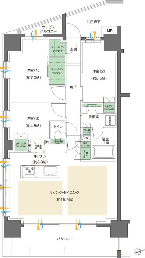 レーベン八乙女中央project 間取り A type