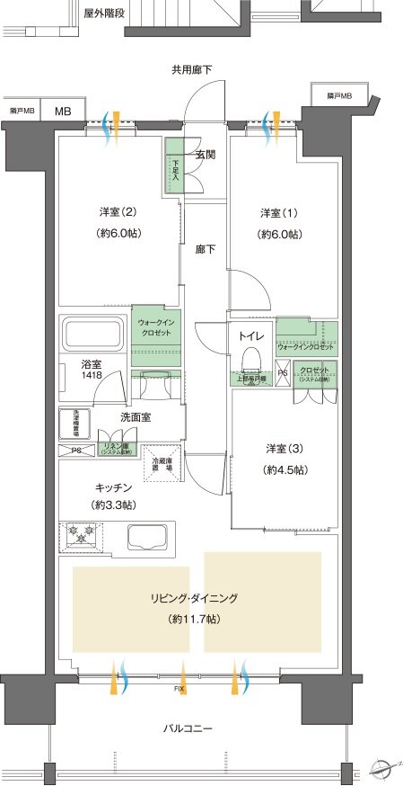 レーベン八乙女中央project 間取り C type