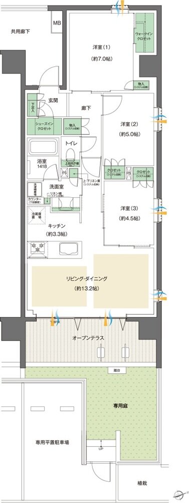 レーベン八乙女中央project 間取り Eg type