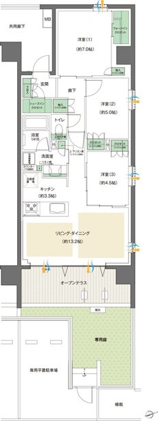 レーベン八乙女中央project 間取り Eg type