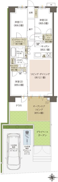 プレミアムレジデンス立川 間取り DAOL type