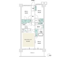 パークホームズ市が尾ブライトアベニュー 間取り A2タイプ