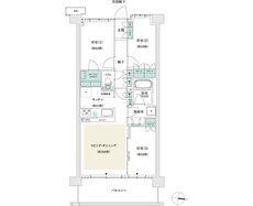 パークホームズ市が尾ブライトアベニュー 間取り Fタイプ