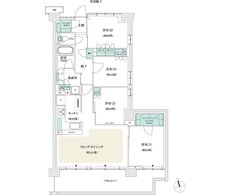 パークホームズ市が尾ブライトアベニュー 間取り P1タイプ