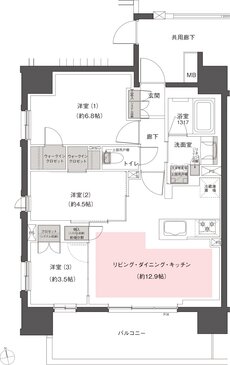 レーベン蕨PROJECT 間取り A type