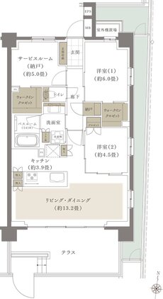 ザ・ライオンズ南浦和 間取り G1 type