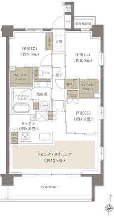 ザ・ライオンズ南浦和 間取り G2 type
