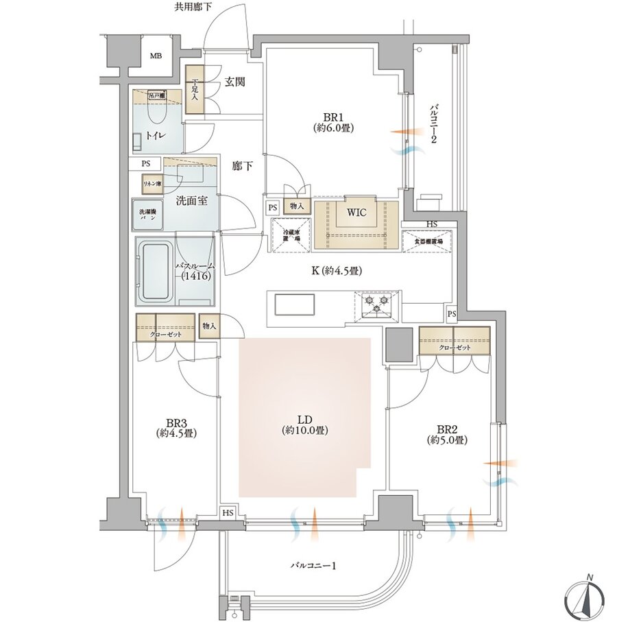 イノバス王子本町 間取り G2タイプ