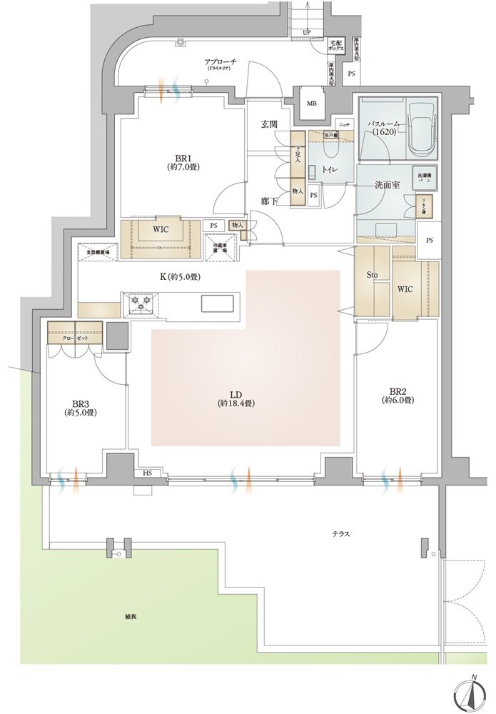 イノバス王子本町 間取り Stタイプ