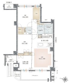 イノバス王子本町 間取り Cタイプ