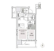 アトラス中野フロント 間取り Aタイプ